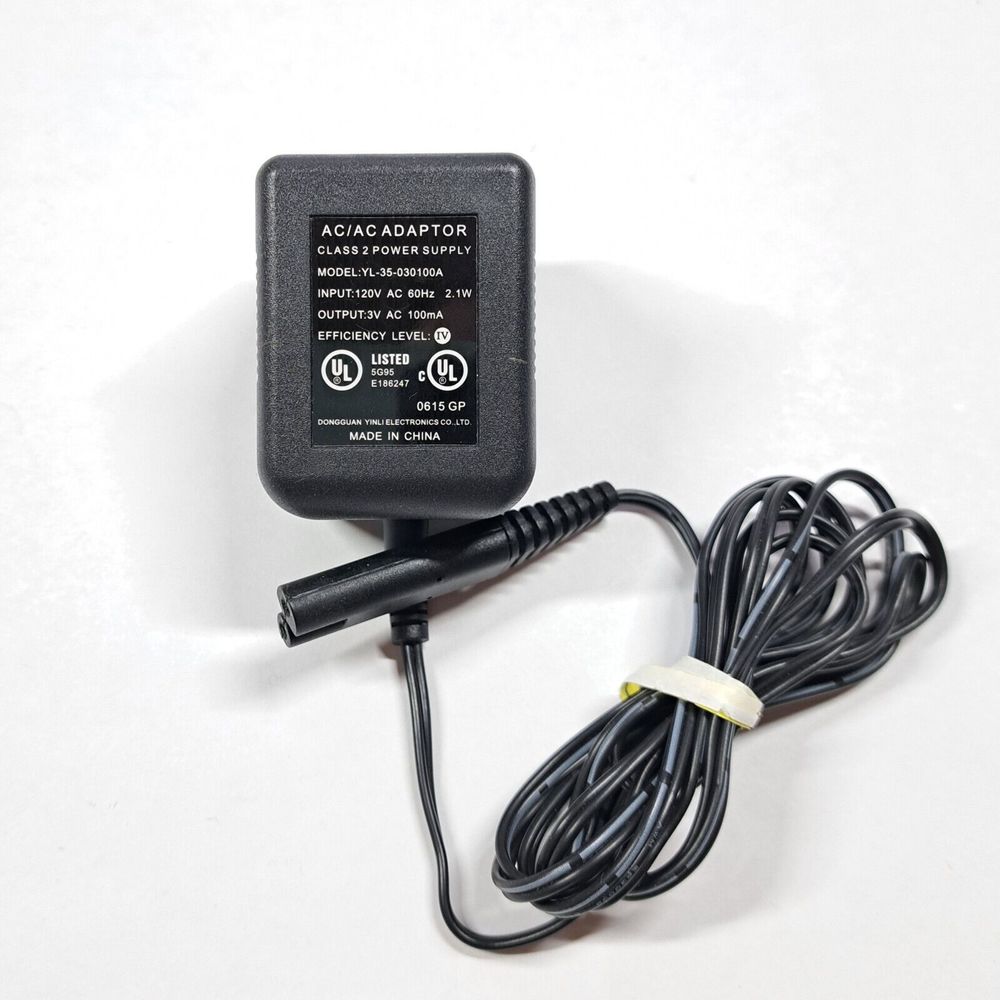 Original YL-35-030100A Waterpik AC Adapter Charger Power Supply Cord 3V 100mA